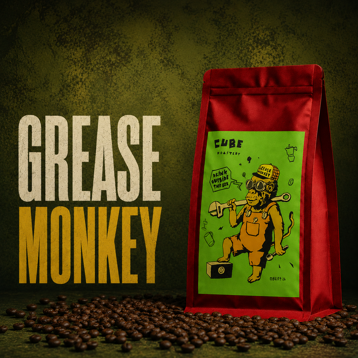 Grease Monkey Blend coffee – product image with name
