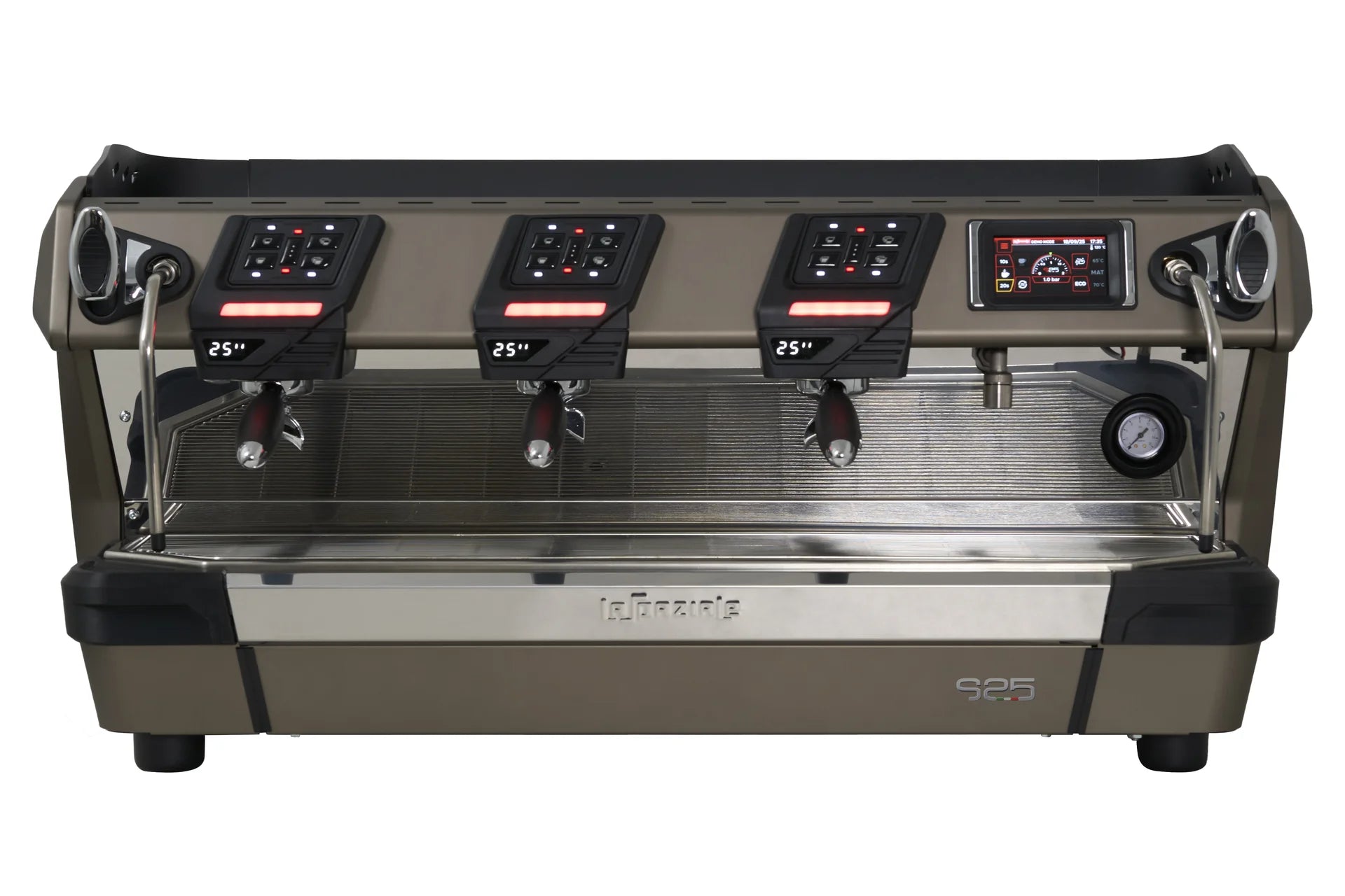 La Spaziale S25 Coffee Maker with 3 groups front view